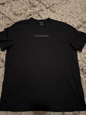 Calvin Klein Black Short Sleeve Logo Tee